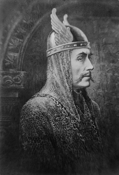 Sir Johnston Forbes-Robertson nel ruolo di Macbeth da English School